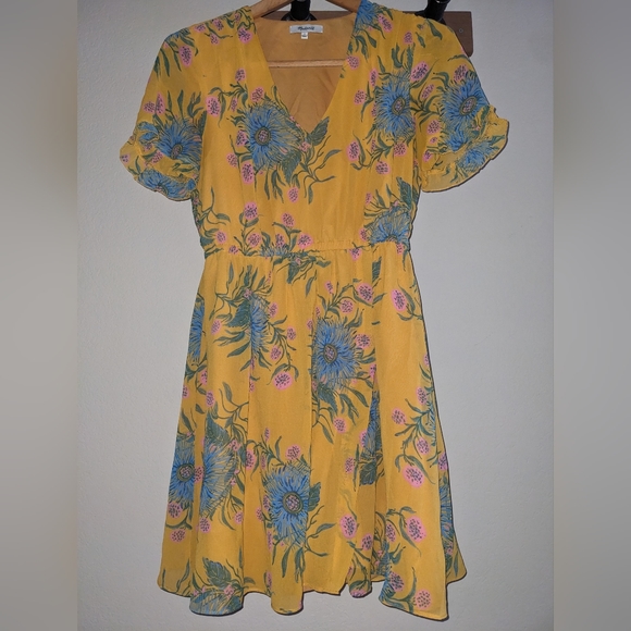 W Madewell size 2 Yellow Dress - Picture 2 of 6